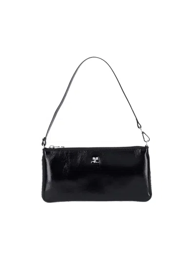 Courrèges Logo Pouch In Black