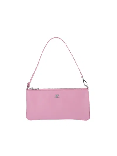 Courrèges Logo Pouch In Pink
