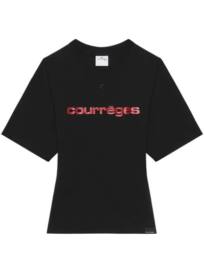 COURRÈGES COURRÈGES LOGO-PRINT T-SHIRT