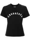 COURRÈGES LOGO PRINTED CREWNECK T-SHIRT