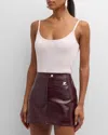 Courrèges Courreges Reedition Logo Ribbed Tank Top In Heritage White