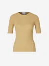 Shop Courrèges Logo Ribbed Sweater In Orange