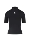 Courrèges Reedition Jumper T-shirt In Black