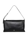 Courrèges Rectangular Black Handbag With Adjustable Shoulder Strap In Black