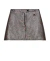 Courrèges High-waisted Miniskirt In Gray