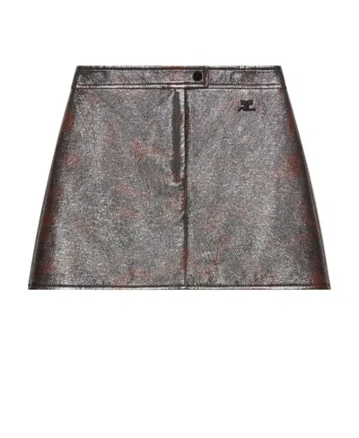 COURRÈGES LOGO SKIRT