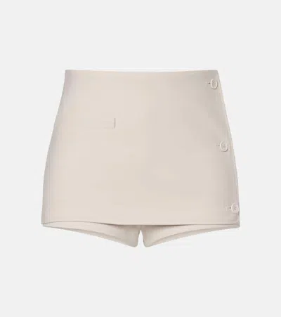 Courrèges Logo Skort In Neutral