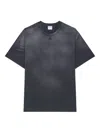Courrèges Logo T-shirt In Black