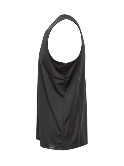 Courrèges Courreges Logo Tank Top In Black