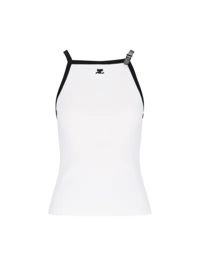 COURRÈGES LOGO TANK TOP