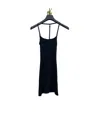 Courrèges Logo Thin Shoulder Strap Dress In Black