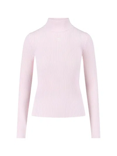 Courrèges Logo Dolcevita In Pink