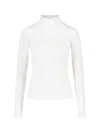 Courrèges Logo Turtleneck Sweater In White