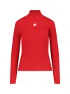 Courrèges Reedition Rib Knit In Red