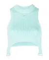 Courrèges Logo Vest In Blue