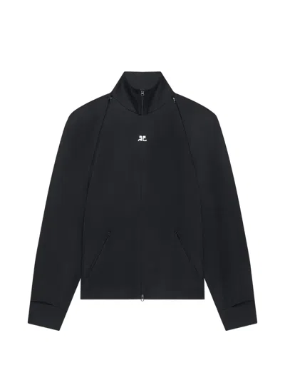 Courrèges Logo-detail Sweatshirt In Black