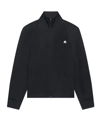 Courrèges Logo-detail Sweatshirt In Animal Print