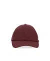 Courrèges Logo-patch Cotton Cap In Red