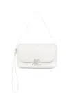 Courrèges 로고 장식 레더 숄더 백 In White