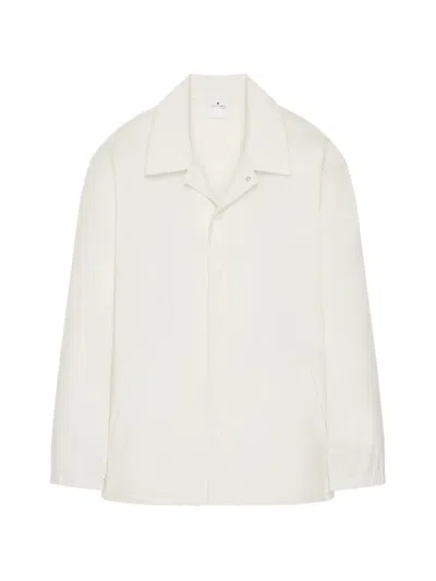 Courrèges Logo-print Oversized Jacket In White