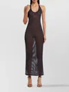 Courrèges Holistic Sheer Cotton Midi Dress