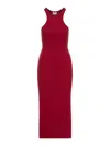 Courrèges Cotton Dress Stretch Fitted Silhouette Midi