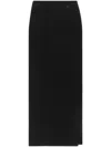 Courrèges Courreges Pre Long Ribbed Fitted Skirt