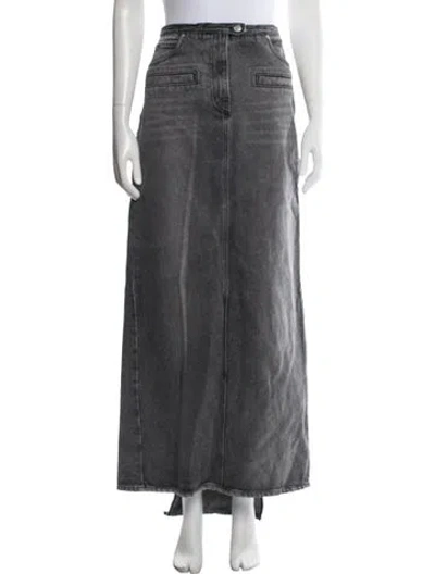 Pre-owned Courrèges Long Skirt In Gray
