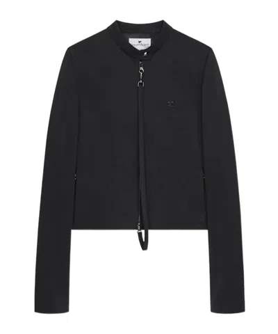 Courrèges Jacke Mit Reissverschluss In Schwarz