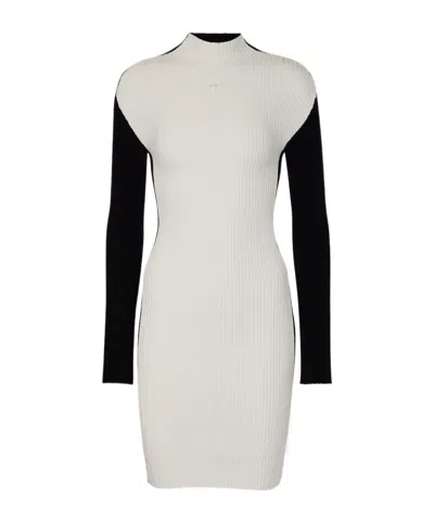 Courrèges Long Sleeve Dress In White