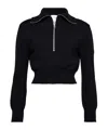 Courrèges Trucker Cotton Sweater In Black