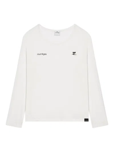 Courrèges Long-sleeve T-shirt In White