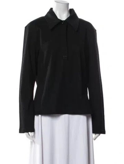 Pre-owned Courrèges Long Sleeve Top In Black