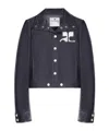 Courrèges Long-sleeved Casual Jacket In Black