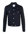 Courrèges Chest Pockets Long Sleeves Point Collar In Black