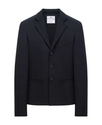 Courrèges Long-sleeved Casual Jacket In Black