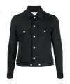 Courrèges Long-sleeved Casual Jacket In Black