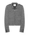Courrèges Long-sleeved Casual Jacket In Gray