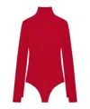 Courrèges Courreges Women Stand-up Collar Bodysuit In Red