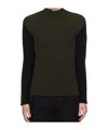 Courrèges Long-sleeved Sweater In Black