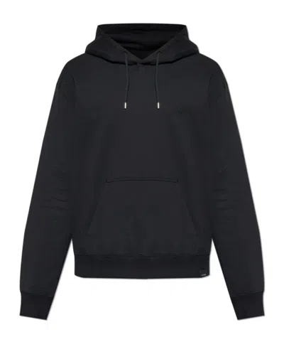 Courrèges Long-sleeved Sweatshirt In Black