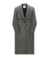 Courrèges Black & White Tailored Coat In Black