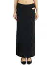 Courrèges Courregès Long Tech Loop Skirt In Black