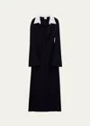 Courrèges Courreges Woman Midi Dress Black Size S Cotton, Polyamide In Black