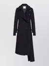 Courrèges Courreges Women Oblique Asymmetrical Coat In Black