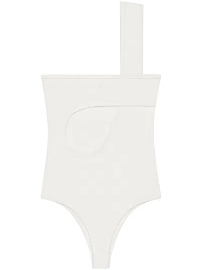 Courrèges White Loop 90's Rib Bodysuit