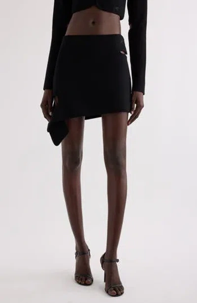 COURRÈGES COURRÈGES LOOP MILANO KNIT MINISKIRT