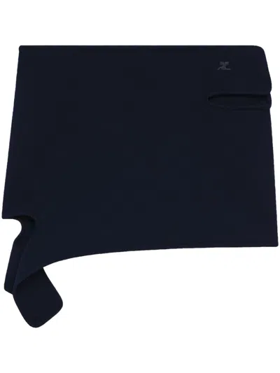 Courrèges Loop Mini Skirt In Blue