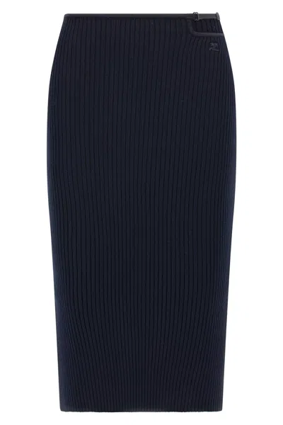 COURRÈGES COURREGES 'LOOP RIB KNIT' SKIRT