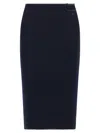 Courrèges Loop Rib Knit Skirts In Blue